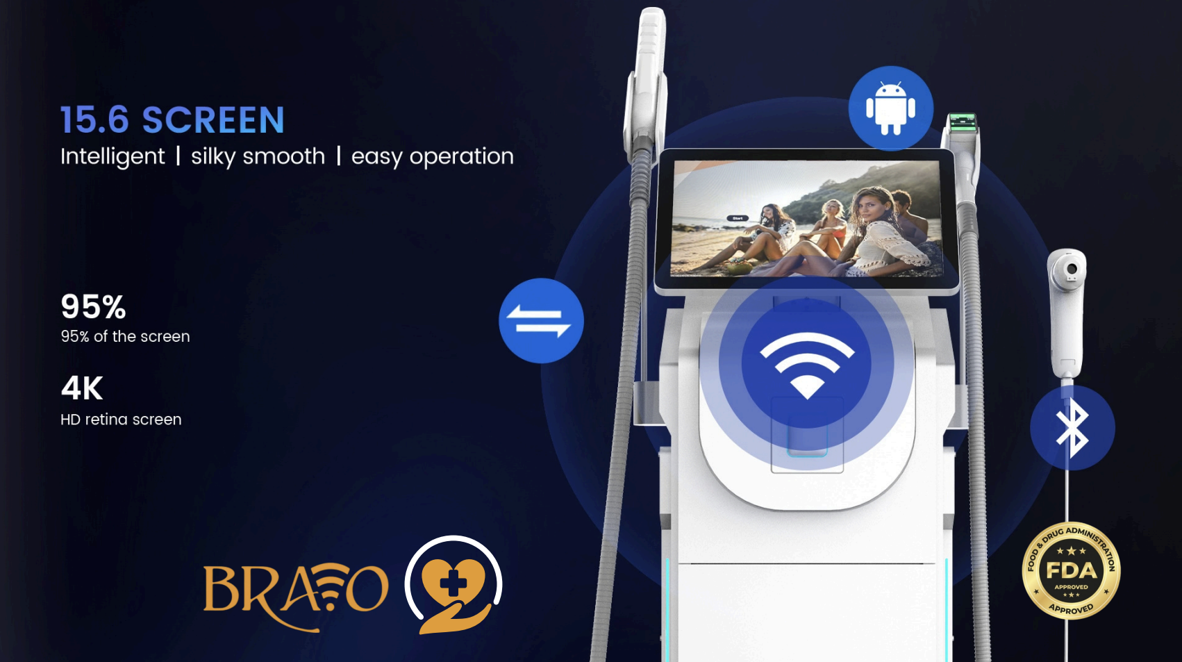 Bravo Pico Laser console with 15.6 inch 4K touchscreen