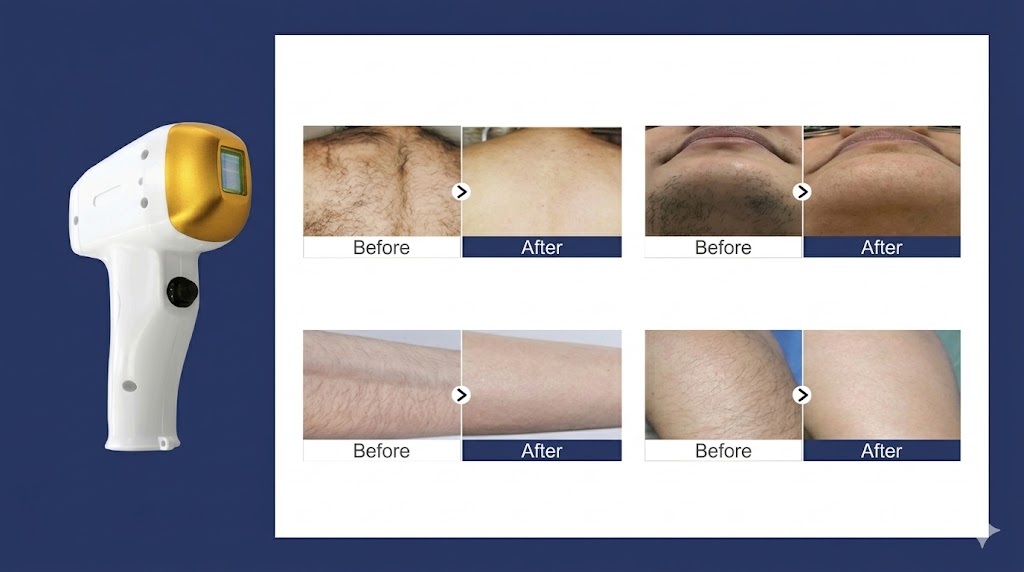 Before-and-after examples for treatment outcomes